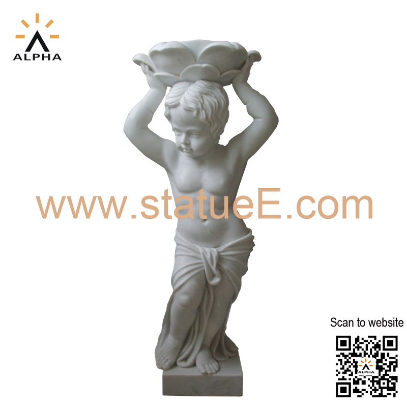 Marble boy statue